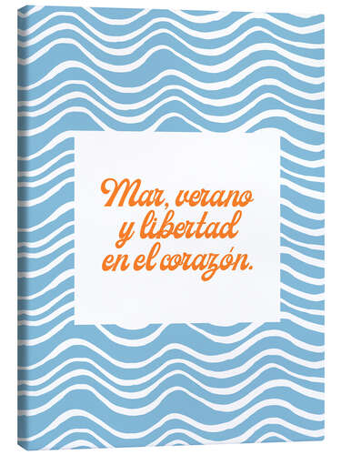 Canvas print Mar, verano y libertad