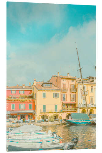 Acrylglas print Port of Malcesine, Lake Garda