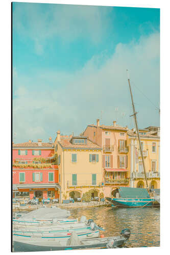 Aluminium print Port of Malcesine, Lake Garda