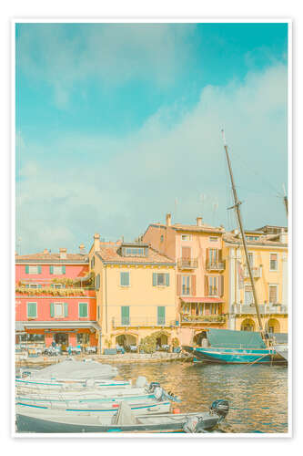 Poster Porto di Malcesine, Gardasee