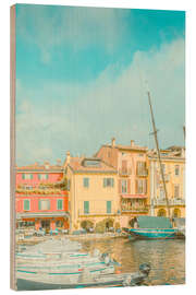 Trätavla Port of Malcesine, Lake Garda