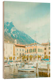 Trätavla Gargnano, Lake Garda - Michael Schulz Dostal
