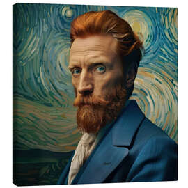 Stampa su tela Portrait of Van Gogh