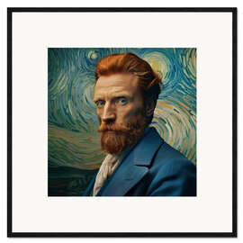 Stampa artistica con cornice Portrait of Van Gogh