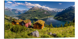 Aluminium print Nordfjord Panorama with Glacier View, Norway - Achim Thomae