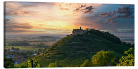 Canvas print Staufen castle ruins at sunset - Thomas Klee