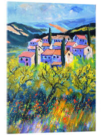 Quadro em acrílico Houses in Provence - Pol Ledent
