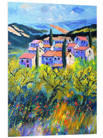 Hartschaumbild Häuser in der Provence