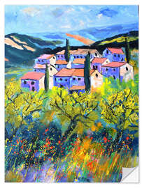 Wandsticker Häuser in der Provence