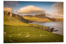 Hartschaumbild Abend am Neist Cliff, Isle of Skye, Schottland