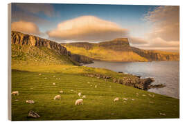 Trätavla Evening at Neist Cliff, Isle of Skye, Scotland - Christian Müringer