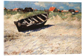 Akryylilasitaulu Boat on the south beach of Skagen - Oscar Björk, 1884