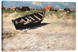 Leinwandbild Boot am Südstrand von Skagen - Oscar Björk, 1884