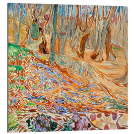 Cuadro de aluminio Elm forest in spring, 1923 - Edvard Munch