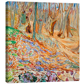 Canvastavla Elm forest in spring, 1923 - Edvard Munch