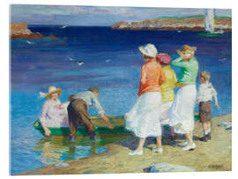Akrylglastavla A Sailing Party, 1924 - Edward Henry Potthast