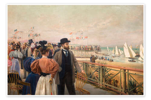Poster Les Regates - Joan Llaverias, 1896