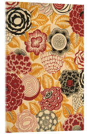 Acrylic print Graphic floral pattern, 1926