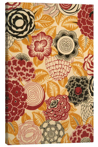 Lienzo Graphic floral pattern, 1926