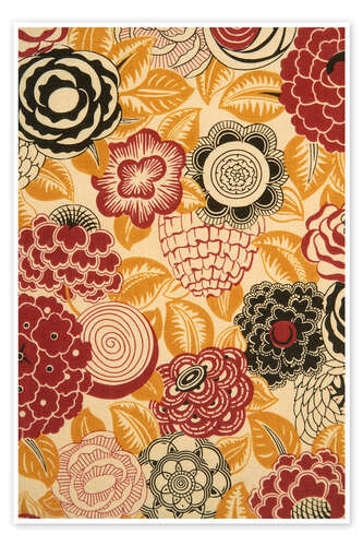 Póster Graphic floral pattern, 1926