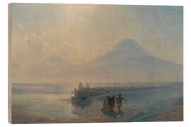 Holzbild Der Abstieg Noahs vom Berg Ararat - Ivan Konstantinovich Aivazovsky