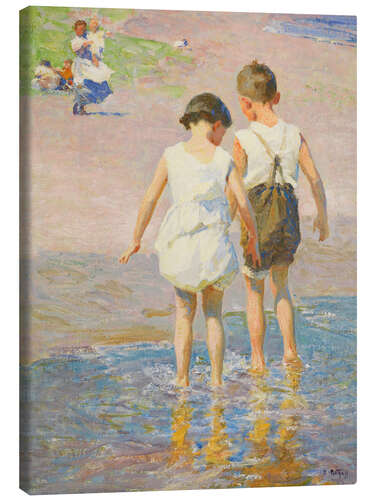 Lerretsbilde Brother and Sister, 1915