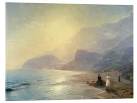 Tableau en verre acrylique Alexander Pushkin und Princess Maria Raevskaya, 1886 - Ivan Konstantinovich Aivazovsky