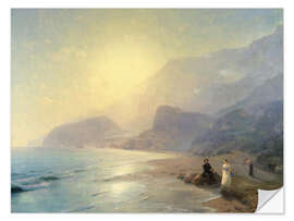 Wandsticker Alexander Puschkin und Fürstin Maria Raevskaya, 1886