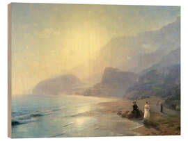 Holzbild Alexander Puschkin und Fürstin Maria Raevskaya, 1886 - Ivan Konstantinovich Aivazovsky
