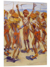 Obraz na PCV Dancing Kikuyu Warriors, 1909