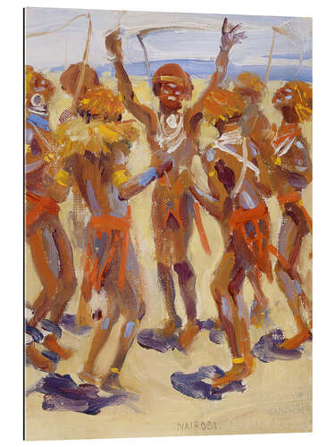 Gallery print Dancing Kikuyu Warriors, 1909