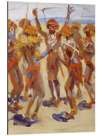 Magnettafel Tanzende Kikuyu-Krieger, 1909