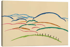 Obraz na płótnie Mountain range in the Sauerland - Walter Ophey