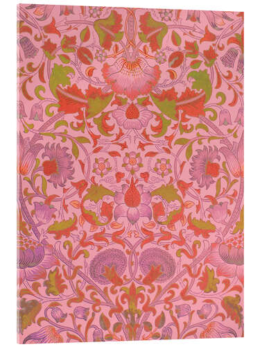Tableau en verre acrylique Lodden Chintz Rosa, 1884