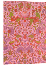 Tableau en verre acrylique Lodden Chintz Rosa, 1884
