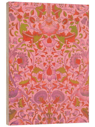 Holzbild Lodden Chintz Rosa, 1884