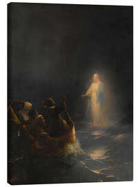 Canvas print Jesus walking on water, 1863 - Ivan Konstantinovich Aivazovsky