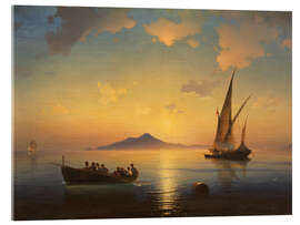 Akrylglastavla The Bay of Naples, 1841 - Ivan Konstantinovich Aivazovsky