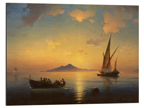Quadro em alumínio The Bay of Naples, 1841