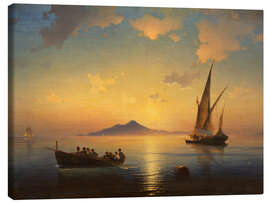 Canvas-taulu The Bay of Naples, 1841