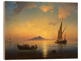 Trätavla The Bay of Naples, 1841 - Ivan Konstantinovich Aivazovsky