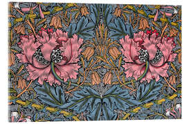 Tableau en verre acrylique Honeysuckle, 1876 - William Morris
