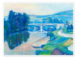 Veggbilde Marne Bridge near Créteil - Hans Lehmann