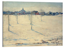 Stampa su alluminio Hornbaek in winter, 1891