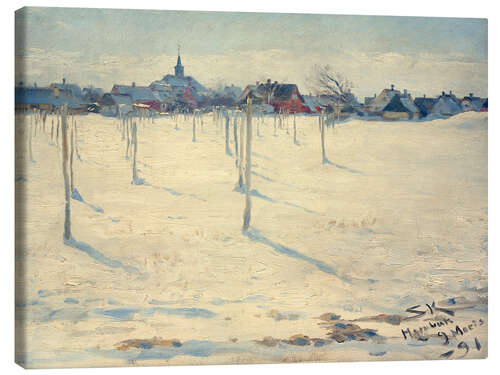 Leinwandbild Hornbaek im Winter, 1891