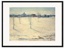 Gerahmter Kunstdruck Hornbaek im Winter, 1891