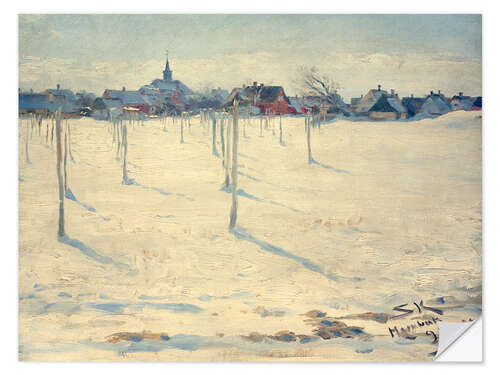Wall sticker Hornbaek in winter, 1891