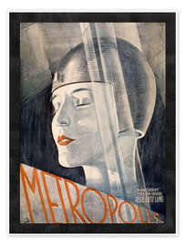 Poster Metropolis, 1926, Head of Maria II