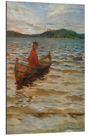 Tableau en aluminium The Rower, 1891 - Akseli Gallen-Kallela