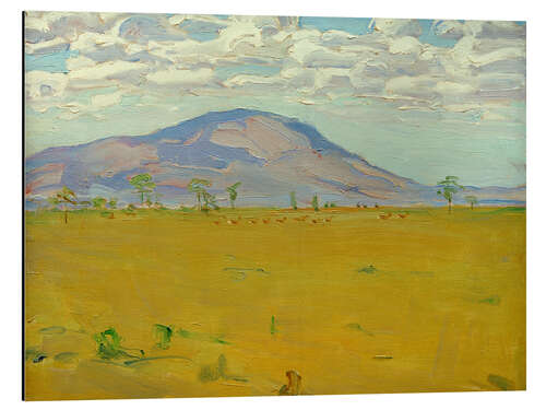 Aluminium print Mount Kenya - Wakamba Plain